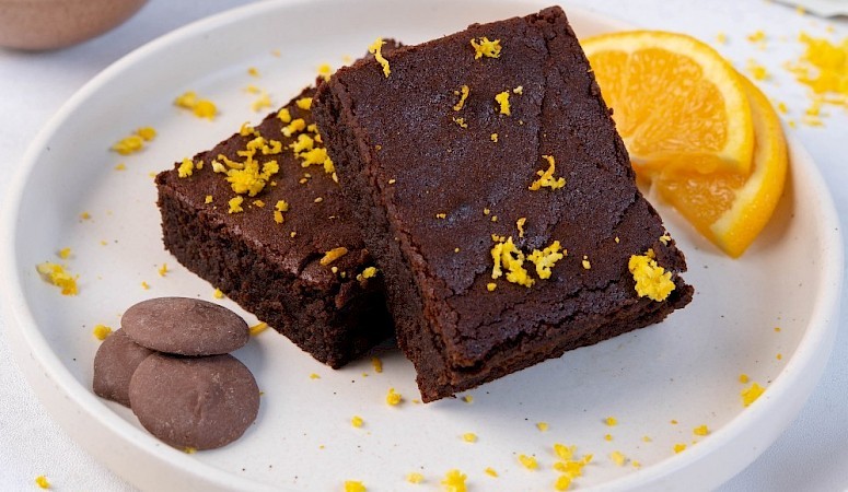 Recept - Brownie met sinaasappel